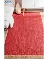 nuLoom Eleonora TAJT09C Red 2'6" x 8' Runner Rug