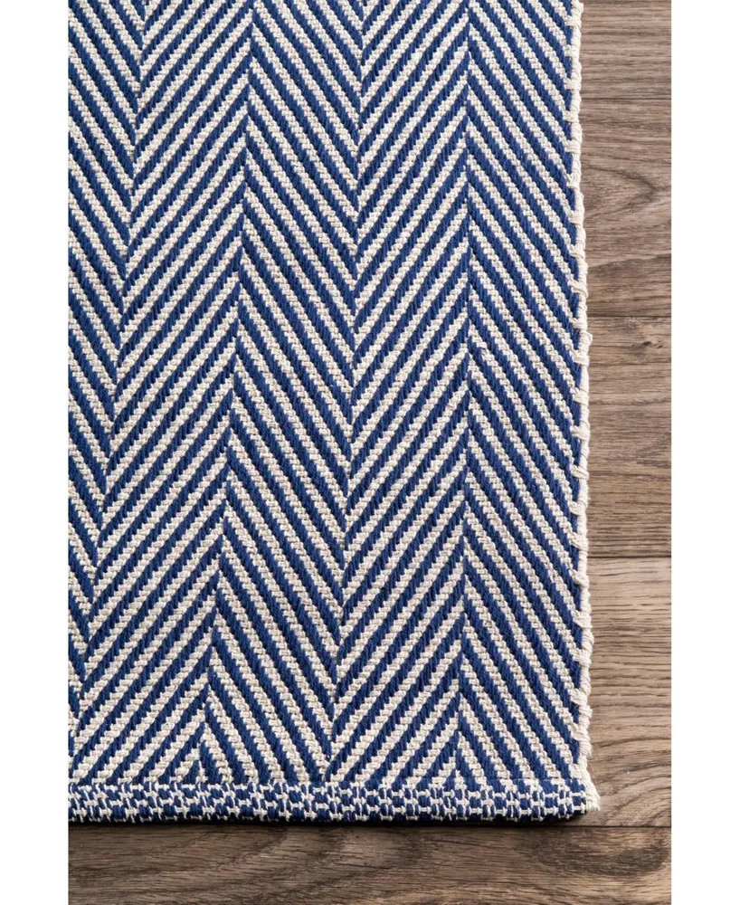 nuLoom Kimberely HMCO4A Navy 4' x 6' Area Rug