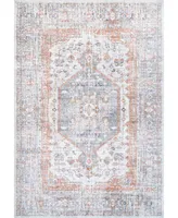 nuLoom Jacquie RZAB07C Silver 4' x 6' Area Rug