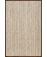 nuLoom Elijah BHSG01E Brown 4' x 6' Area Rug