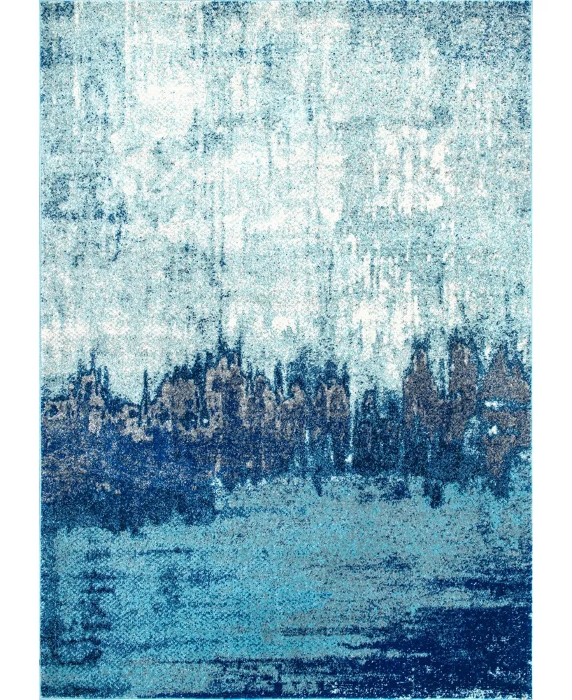 nuLoom Alayna RZBD51A Blue 8' x 10' Area Rug