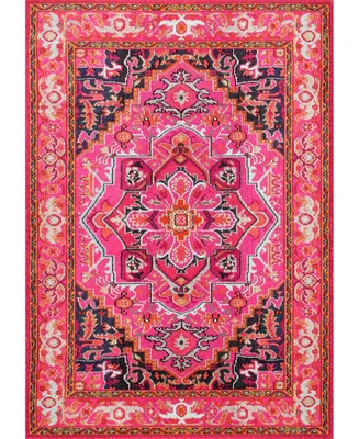 nuLoom Mackenzie KKCB10A Pink 4' x 6' Area Rug