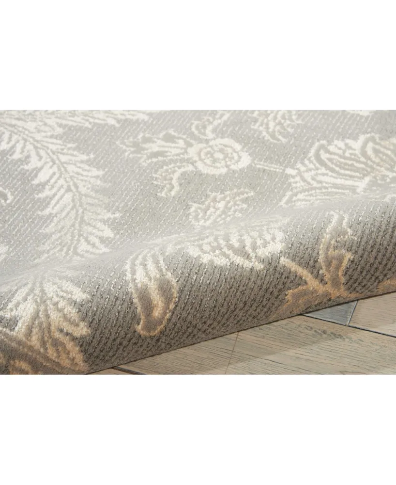 Nourison Home Luminance LUM04 Gray 5'3" x 7'5" Area Rug