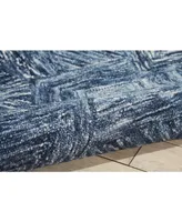 Nourison Home Interlock LNK01 Denim 3'9" x 5'9" Area Rug