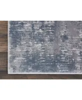 Nourison Home Rustic Textures RUS05 Gray 2'2" x 7'6" Runner Rug