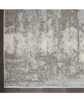 Nourison Home Etchings ETC02 Gray and Mist 5'3" x 7'3" Area Rug