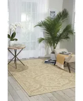 Nourison Home Luminance LUM04 Cream and Mint 5'3" x 7'5" Area Rug