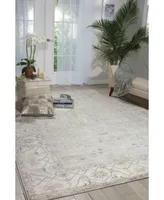 Nourison Home Aldora ALD01 Silver 7'9" x 9'9" Area Rug