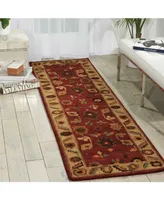 Nourison Home Tahoe TA08 Red 2'3" x 8' Runner Rug