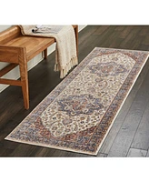 Closeout! Nourison Home Lagos LAG04 Cream 2'3" x 7'6" Runner Rug