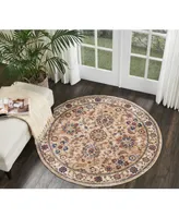 Nourison Home Lagos LAG04 Beige 5' Round Rug