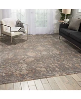 Nourison Home Lucent LCN02 Slate 7'9" x 9'9" Area Rug