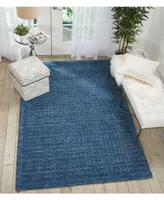 Nourison Home Marana MNN01 Navy 3'9" x 5'9" Area Rug