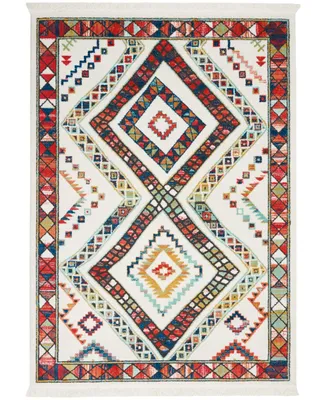 Nourison Home Navajo NAV02 White 3'11" x 6'2" Area Rug