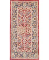 Nourison Home Ankara Global Anr02 Red Rug