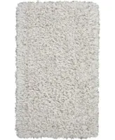 Nourison Home Luxe Shag Lxs01 Silver Rug