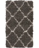 Nourison Home Luxe Shag LXS02 Charcoal 2'2" x 3'9" Area Rug