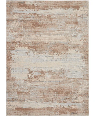 Nourison Home Rustic Textures RUS03 Beige 5'3" x 7'3" Area Rug