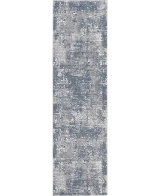 Nourison Home Rustic Textures RUS05 Gray 2'2" x 7'6" Runner Rug