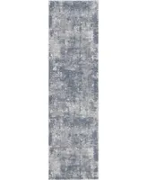 Nourison Home Rustic Textures RUS05 Gray 2'2" x 7'6" Runner Rug