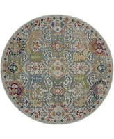 Nourison Home Ankara Global Anr12 Gray Multi Rug