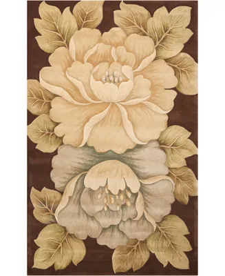 Nourison Home Tropics TS09 Brown 7'6" x 9'6" Area Rug