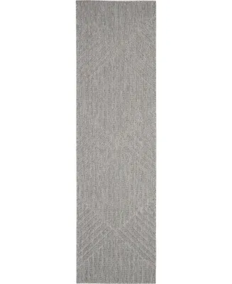 Nourison Home Cozumel CZM05 Silver 2'2" x 7'6" Runner Rug