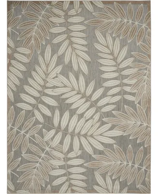 Nourison Home Aloha ALH18 Neutral 6' x 9' Outdoor Area Rug