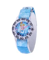 Disney Princess Cinderella Girls' Clear Plastic Watch 32mm