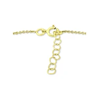 Giani Bernini Polished Bar Ankle Bracelet 18k Gold-Plated Sterling Silver & Silver, Created for Macy's