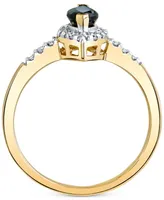 Sapphire (3/4 ct. t.w.) & Diamond (1/5 ct. t.w.) Ring in 14k Gold