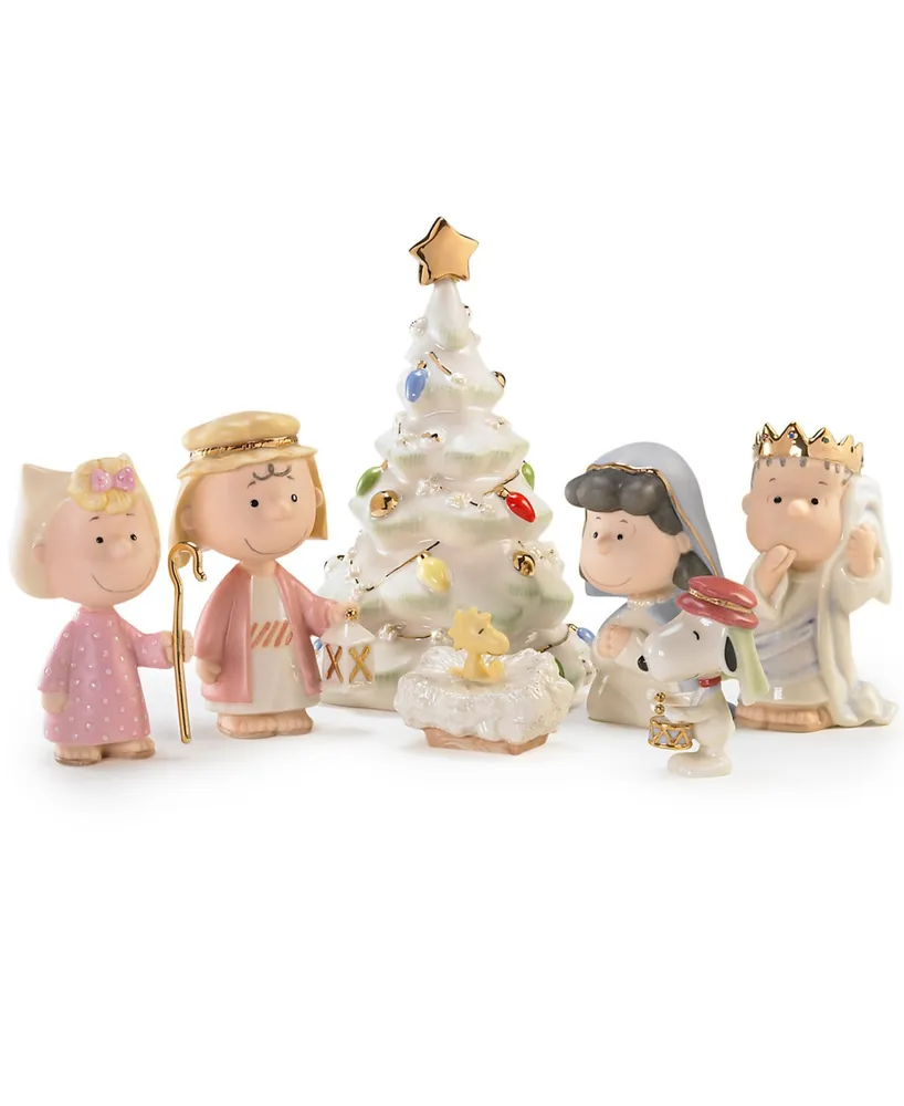 Lenox Peanuts 7 Piece Christmas Pageant Figurines