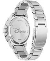 Disney by Citizen Mickey Mouse Water Sport Stainless Steel Bracelet Watch 46mm - Silver