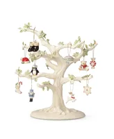 Lenox Christmas Memories 10 Piece Ornament & Tree Set