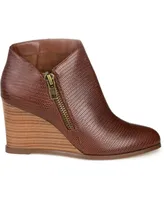 Journee Collection Women's Glam Wedge Booties