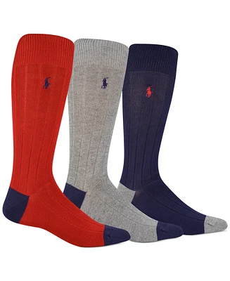 Polo Ralph Lauren Men's 3-Pk. Soft Touch Rib Dress Socks