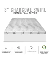SensorPEDIC 3" Charcoal Infused Memory Foam Mattress Topper