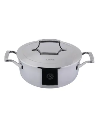 Saveur Selects Voyage Series Tri-Ply Stainless Steel 4-Qt. Chef's Pan