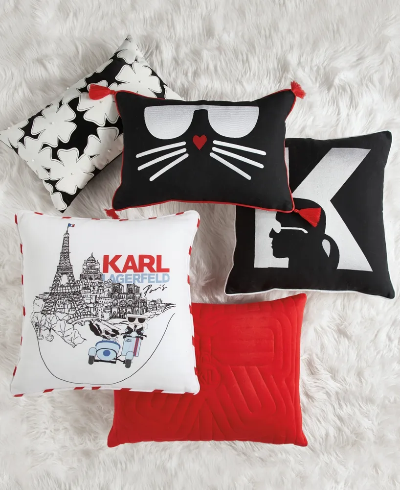Karl Lagerfeld Paris Sidecar Decorative Pillow, 18" x 18"