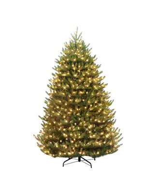 Puleo 6.5' Pre-Lit Canadian Balsam Fir Artificial Christmas Tree