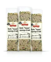 Tiberino One Pot Dish - Risotto Carnaroli with Green Asparagus and Leeks - 7oz 200 Grams, Pack of 3