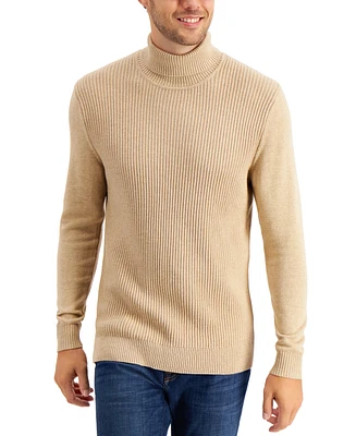 Club Room Men's Textured Cotton Turtleneck Sweater, Created for Macy's