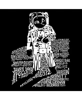 La Pop Art Astronaut Men's Raglan Word T-shirt