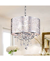 Home Accessories Abstract 17" 4-Light Indoor Chandelier with Light Kit