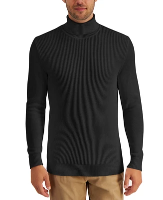 Club Room Men's Textured Cotton Turtleneck Sweater, Created for Macy's