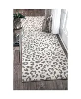 nuLoom Leopard 2'8" x 8' Runner Rug