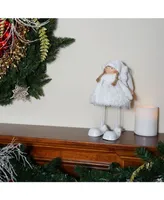 Northlight Snowy Woodlands Plush Angel Bobble Girl Christmas Figure