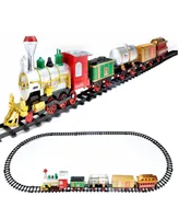 Northlight Battery Operated Lighted and Animated Christmas Express Train Set with Sound