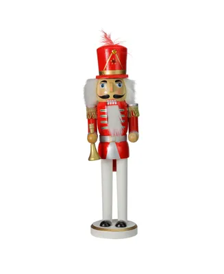 Northlight Wooden Christmas Nutcracker with Horn