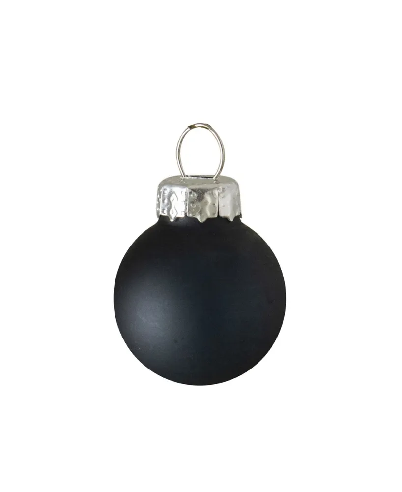 Northlight 9 Count Shiny and Matte Glass Ball Christmas Ornaments